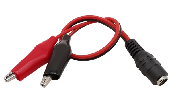 كابل DC مع مشابك تمساح / Alligator to DC connector Female