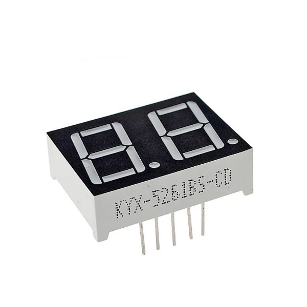 سيفن سيجمنت ثنائي كومن انود / LED 7 SEGMENT 2 DIGIT DISPLAY 0.56-INCH COMMON ANODE
