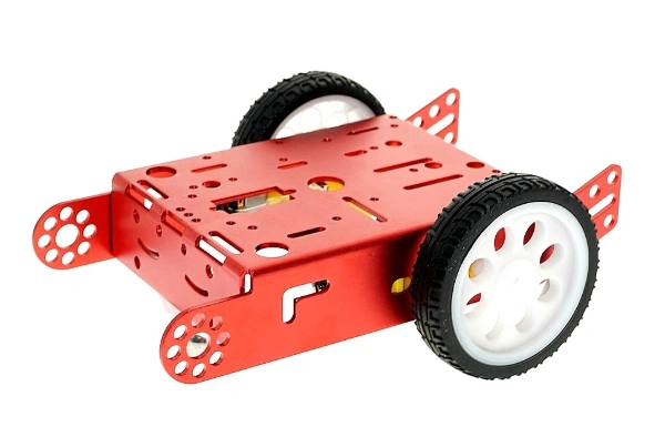 هيكل روبوت معدني ذكي ثنائي الدفع 2WD مع محركات / Metal 2WD Smart Motor Robot Car Chassis Kit