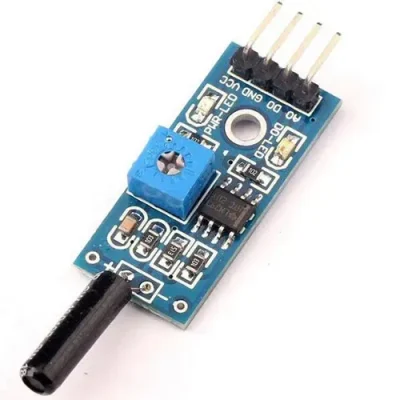 وحدة مستشعر اهتزاز عالية الحساسية / High-Sensitivity Vibration Sensor Module (SW-1801P)