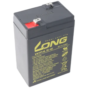 Long 6V 4.5Ah Lead Acid Rechargeable Battery WP4-6