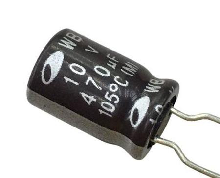 مكثف كيميائي / Chemical Capacitor 470UF-10V