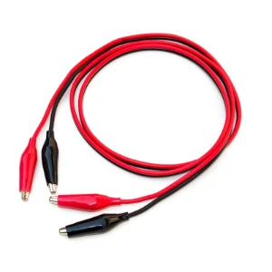 سلك مشبك تمساح مزدوج 1 متر / Double head crocodile clip wire 1 meter