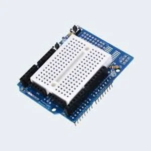 درع النموذج الأولي لأردوينو مع لوحة تجارب صغيرة / Arduino UNO Prototype Shield with Mini Breadboard