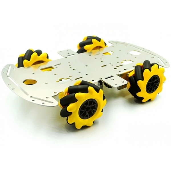 هيكل سيارة روبوت مع عجلات ميكانوم / Mecanum Wheel Robot Car Chassis Kit 60mm