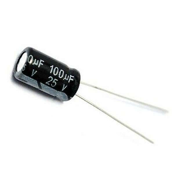 مكثف كيميائي / Chemical Capacitor 100UF-25V