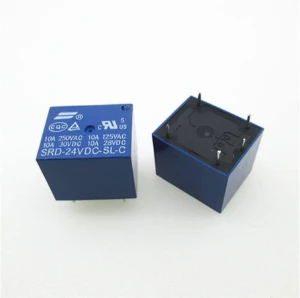 ريليه 24 فولت 10 امبير / Relay 24V 10A SRD-24VDC-SL-C- 5 pins