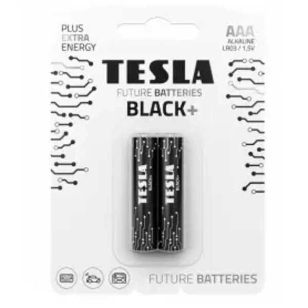 بطاريات قلوية / Tesla AAA Battery Black+ Alkaline (Pack of 2)
