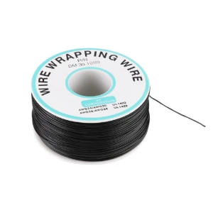 سلك نحاسي اسود خط واحد  / 30AWG Pure Copper Single Core Wire black