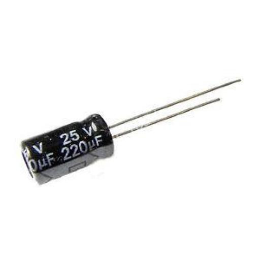 مكثف كيميائي / Chemical Capacitor 220UF-25V
